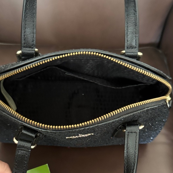 Kate Spade Black Glitter Satchel - Picture 2 of 3